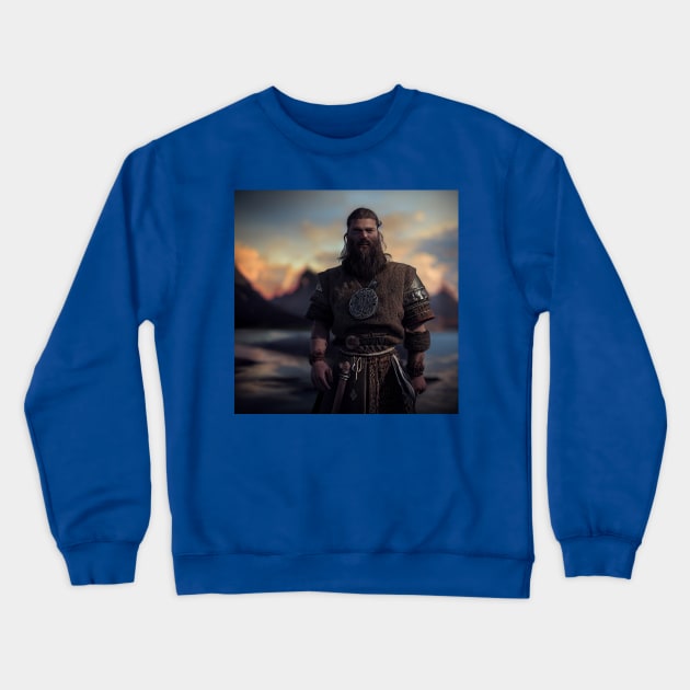 Viking Raider Crewneck Sweatshirt by Grassroots Green